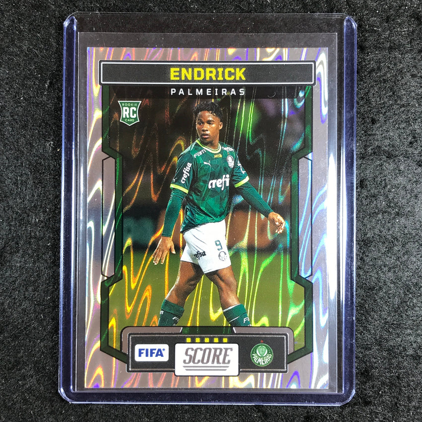 2023-24 Score FIFA ENDRICK Rookie Base Silver Swirl #172