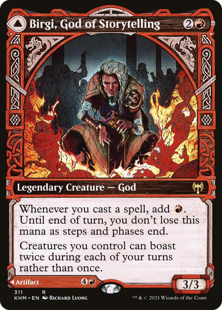 SHOWCASE Birgi, God of Storytelling - #311 - Rare Kaldheim