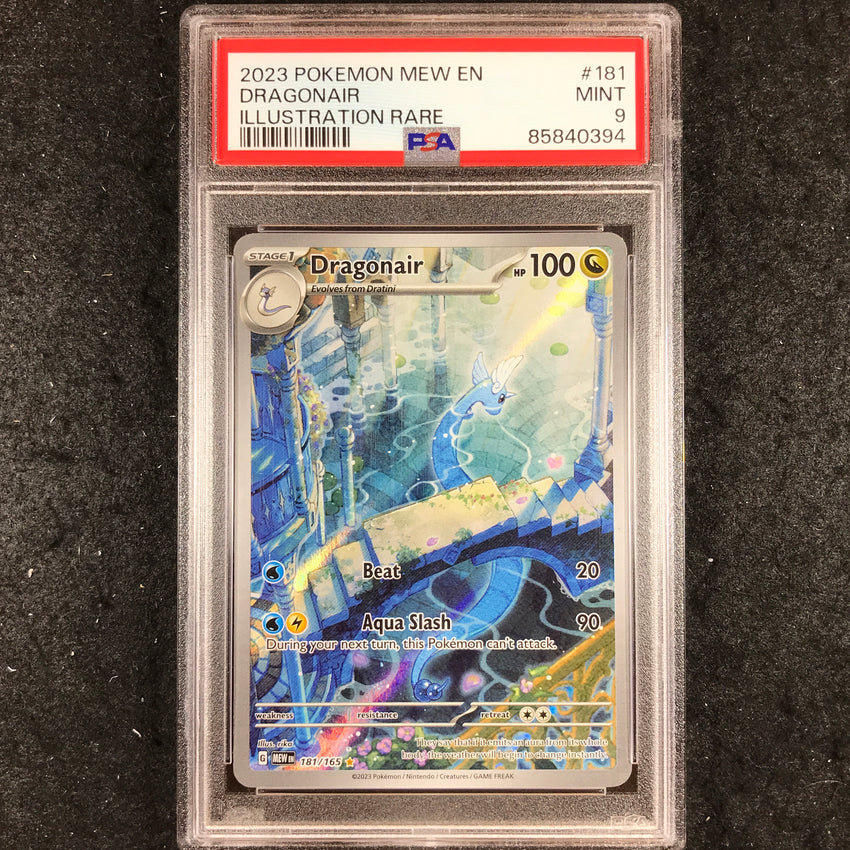 PSA 9 Dragonair - 181 - Illustration Rare Pokemon Scarlet & Violet 151 394-Cherry Collectables