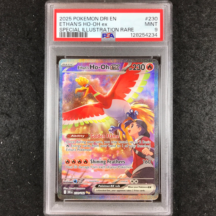 PSA 9 Ethan's Ho-Oh ex - 230 - Special Illustration Rare Destined Rivals 234-Cherry Collectables