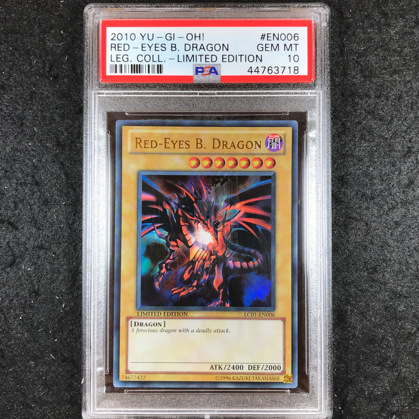 PSA 10 Red-Eyes B. Dragon - LC01-EN006 - Ultra Legendary Collection 1 718-Cherry Collectables