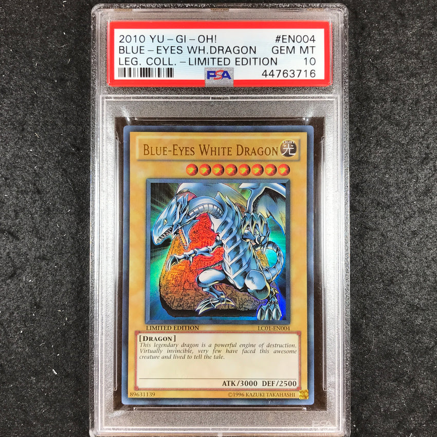 PSA 10 Blue-Eyes White Dragon - LC01-EN004 - Ultra Legendary Collection 1 716-Cherry Collectables