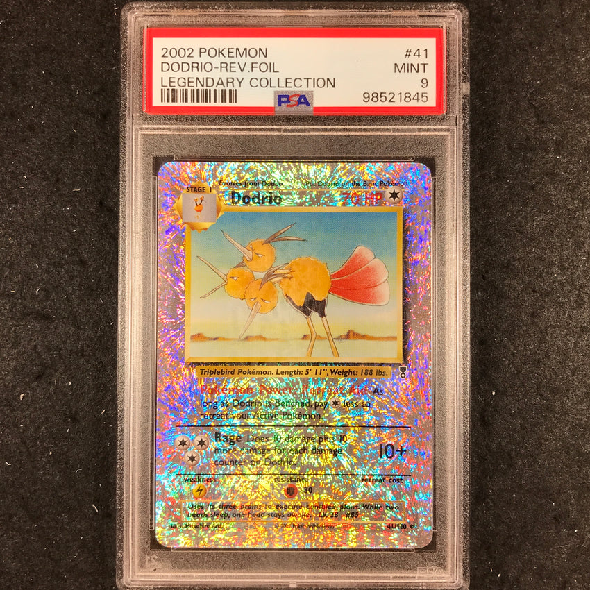PSA 9 Dodrio - 41/110 - Reverse Holo Pokemon Legendary Collection 845-Cherry Collectables