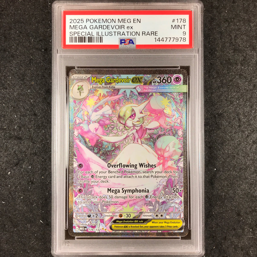 PSA 9 Mega Gardevoir ex - 178 - Special Illustration Rare Pokemon Mega Evolution 978-Cherry Collectables