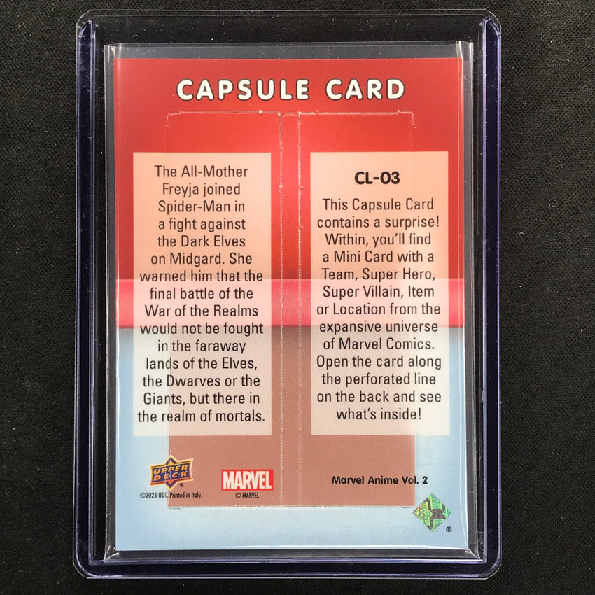 2023 Marvel Anime Vol. 2 WAR OF THE REALMS Capsule Cards Cosmic #CL-03 SEALED