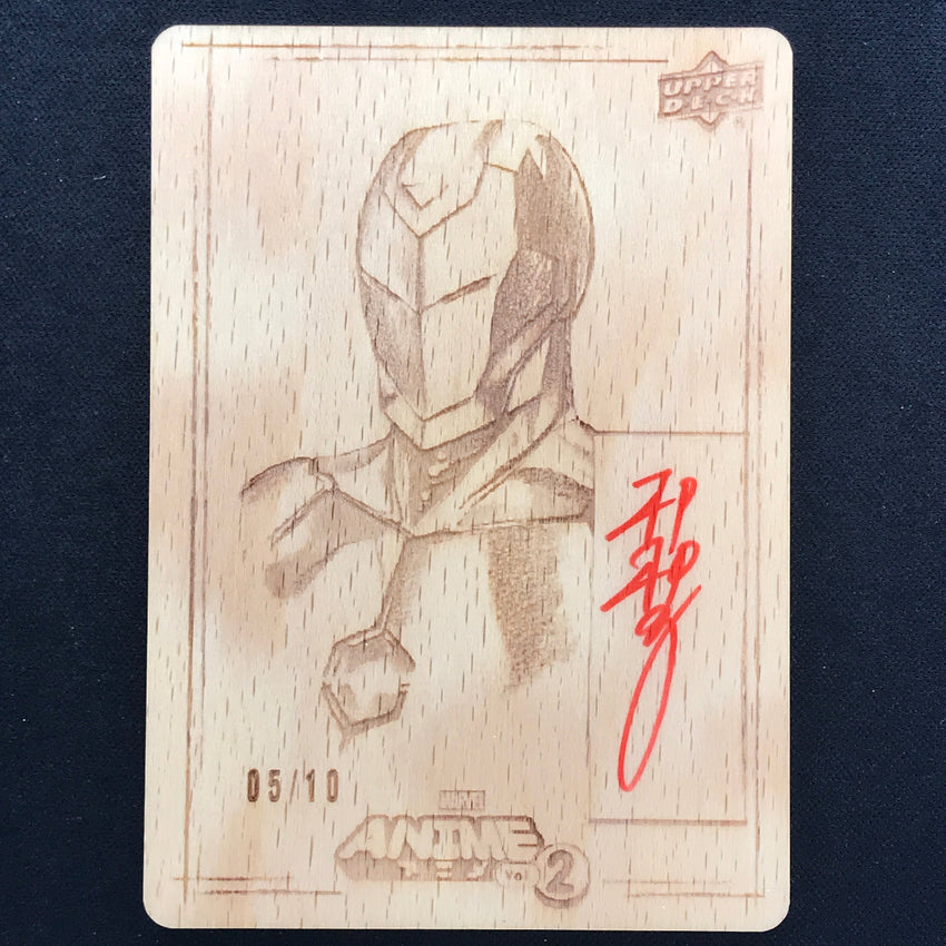 2023 Marvel Anime Vol. 2 Iron Man Woodblock Echo Artist Auto 5/10 Peach Momoko