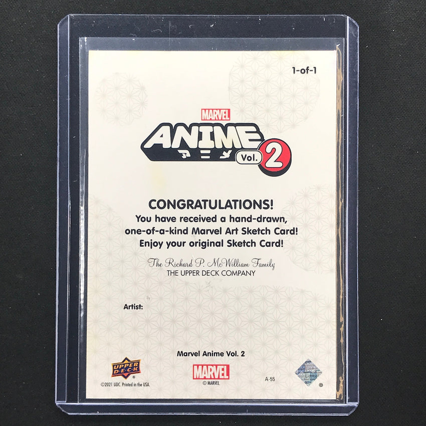 2023 Marvel Anime Vol. 2 Iron Fist Artist Sketch Card 1/1 Mitch Ballard
