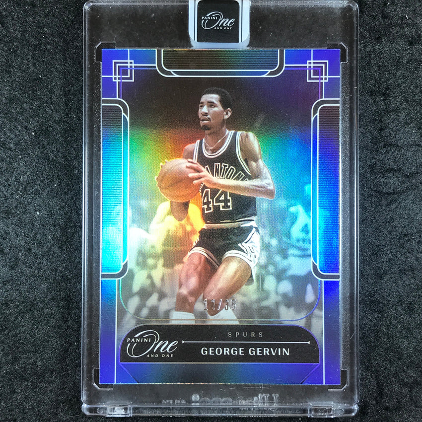 2023-24 One and One GEORGE GERVIN Legends Base Blue 13/35 #168