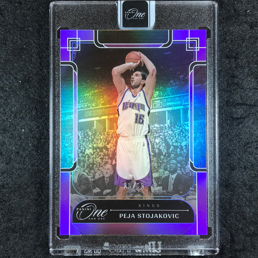 2023-24 One and One PEJA STOJAKOVIC Legends Base Purple 9/25 #179