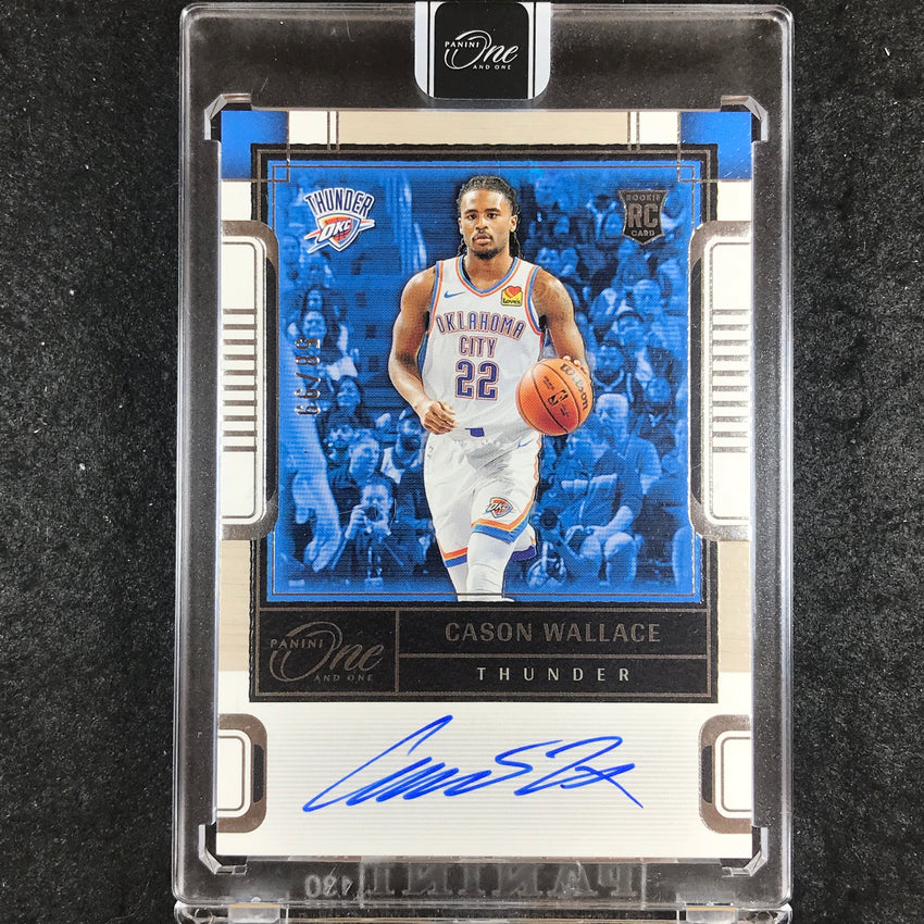 2023-24 One and One CASON WALLACE Rookie Autographs Base 58/99
