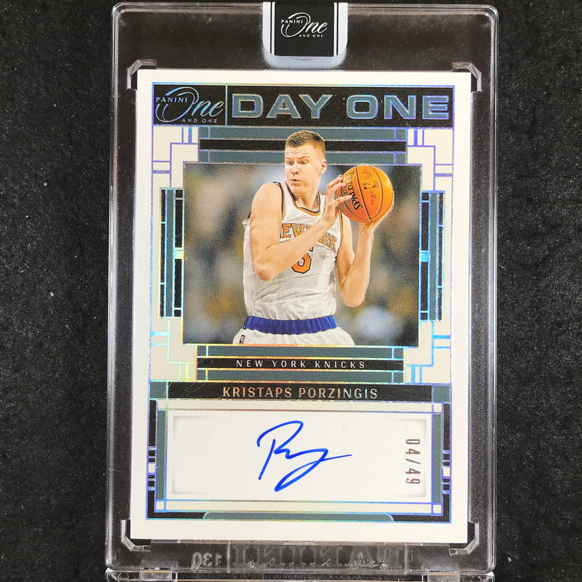 2023-24 One and One KRISTAPS PORZINGIS Day One Signatures Auto Base 4/49