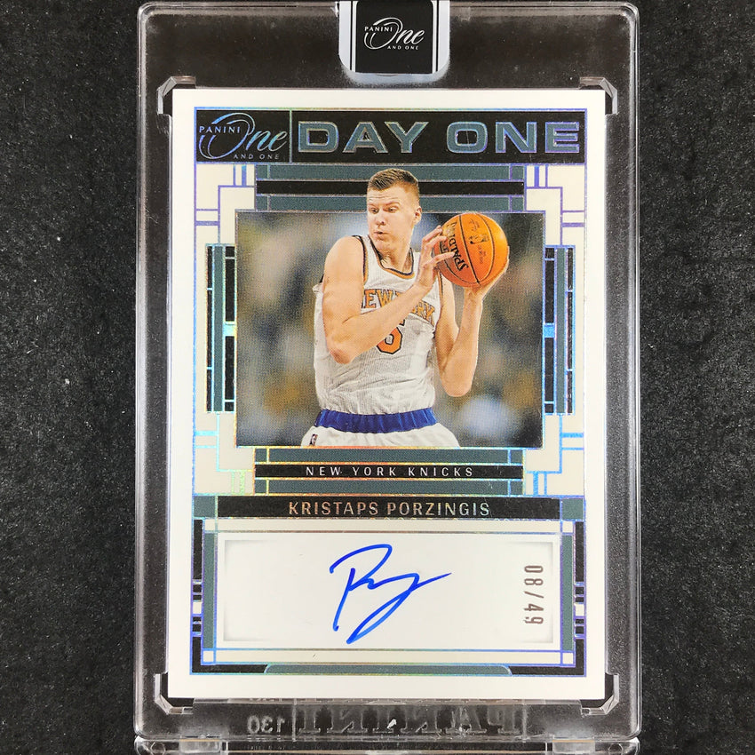 2023-24 One and One KRISTAPS PORZINGIS Day One Signatures Auto Base 8/49