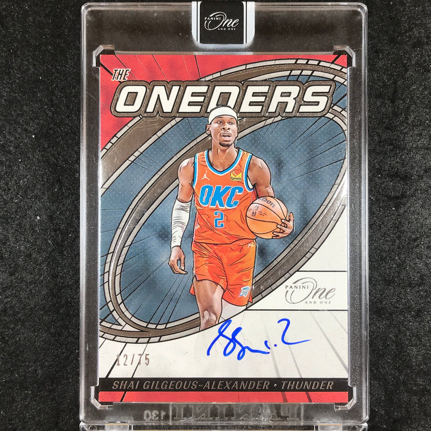 2023-24 One and One SHAI GILGEOUS-ALEXANDER The Oneders Auto Base 12/75