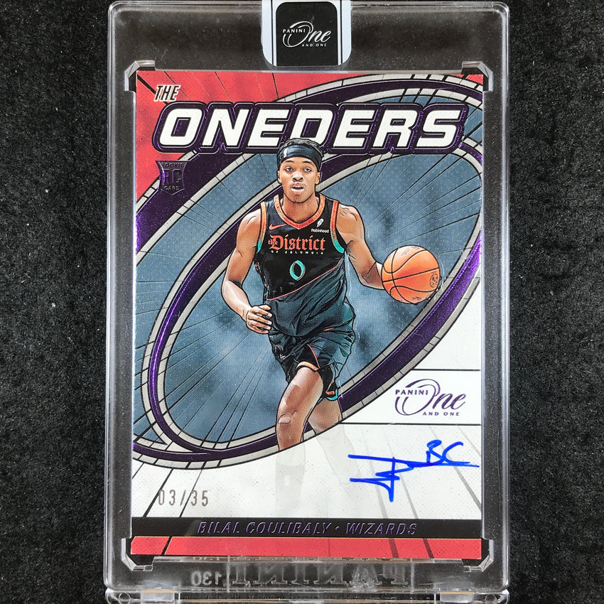 2023-24 One and One BILAL COULIBALY The Oneders Rookie Auto Purple 3/35