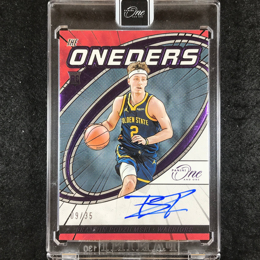 2023-24 One and One BRANDIN PODZIEMSKI The Oneders Rookie Auto Purple 9/35