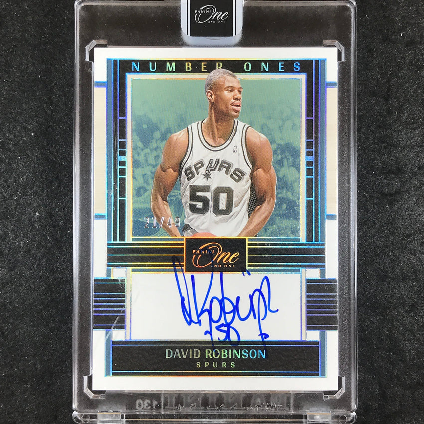 2023-24 One and One DAVID ROBINSON Number Ones Auto 21/49