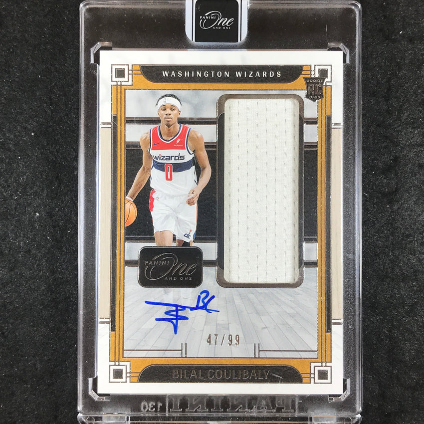 2023-24 One and One BILAL COULIBALY Rookie Jumbo Jersey Relic Auto Base 47/99