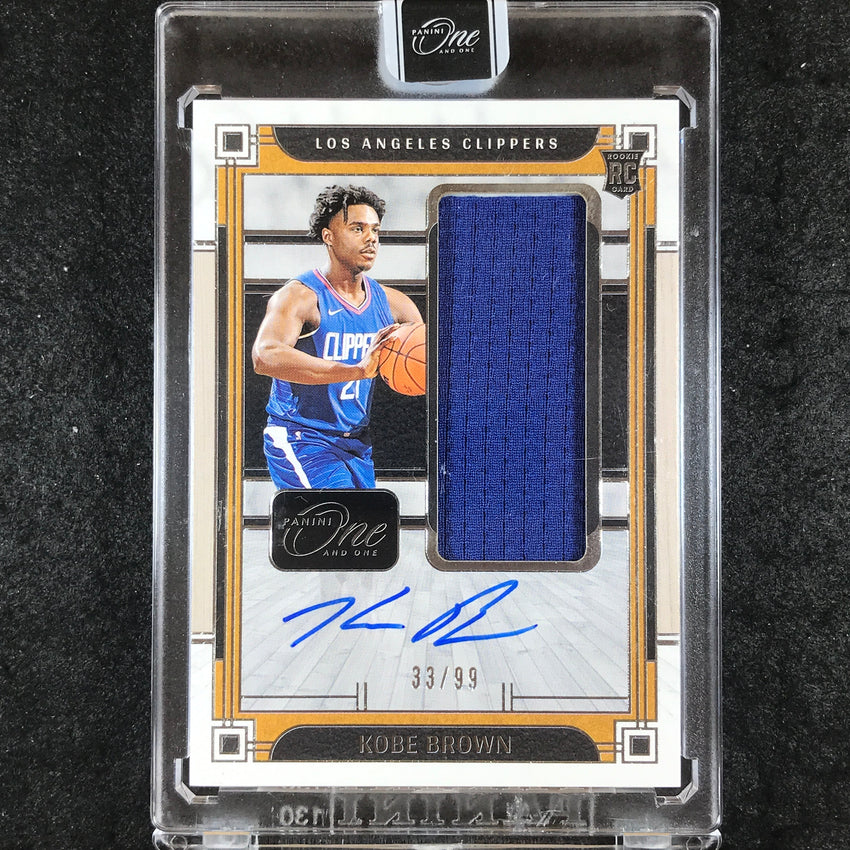 2023-24 One and One KOBE BROWN Rookie Jumbo Jersey Relic Auto Base 33/99