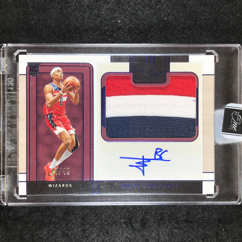 2023-24 One and One BILAL COULIBALY Precision Rookie Patch Relic Auto Blue 14/49