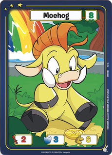 FOIL Moehog (Yellow) - DON-043 - C - Neopets TCG  Defenders of Neopia 1st Edition