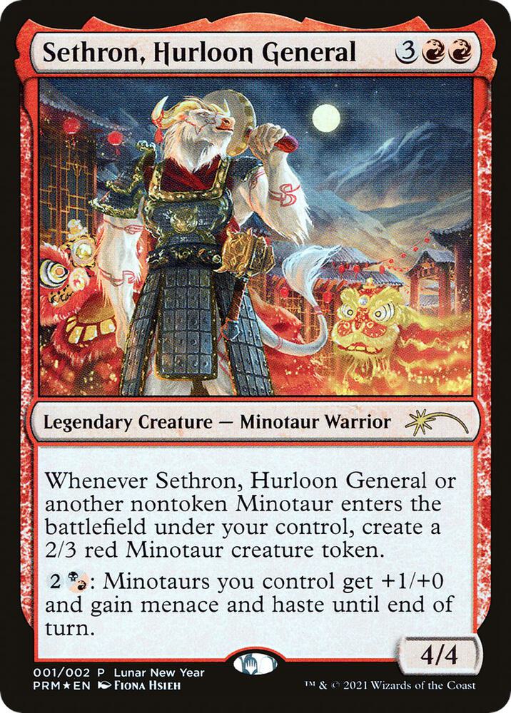 FOIL Sethron, Hurloon General - #001/002 - Lunar New Year Promo