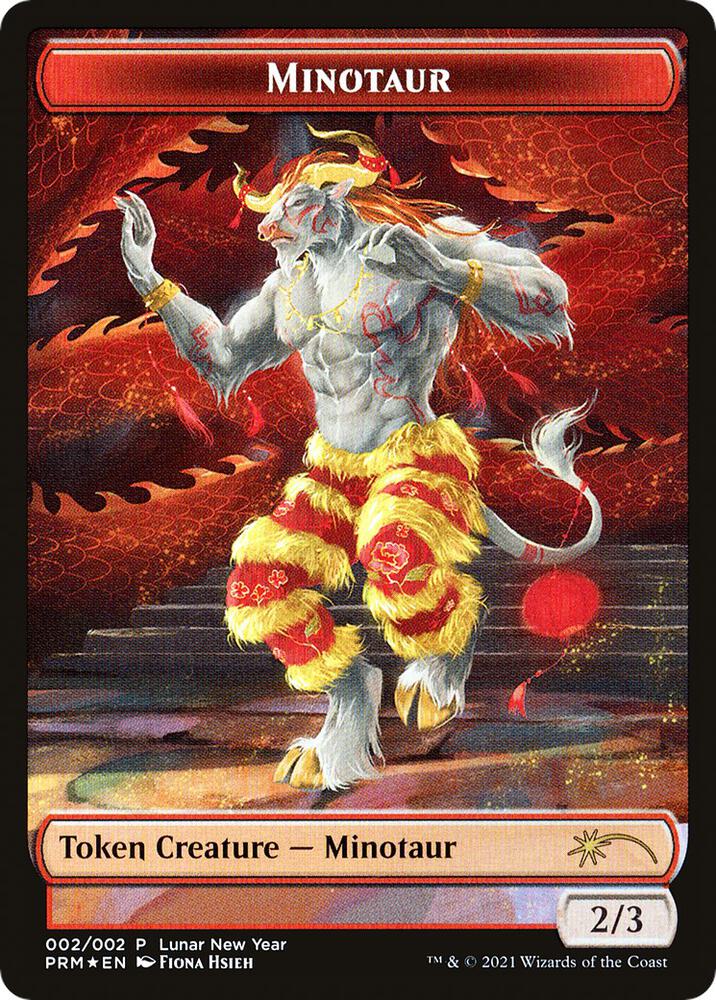 FOIL Minotaur Token - #002/002 - Lunar New Year Promo
