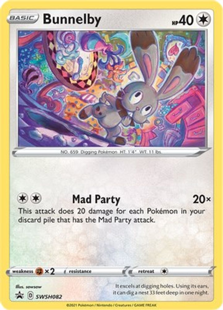 Bunnelby - [  SWSH082 ] - Promo - Pokemon SWSH Sword & Shield Promo Cards