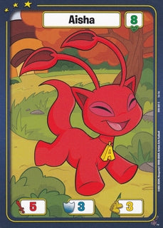 FOIL Aisha (Red) - DON-001 - C - Neopets TCG  Defenders of Neopia 1st Edition