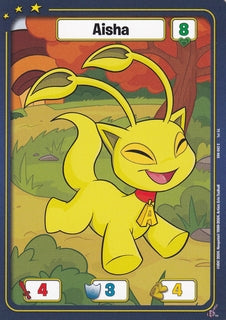 FOIL Aisha (Yellow) - DON-003 - C - Neopets TCG  Defenders of Neopia 1st Edition