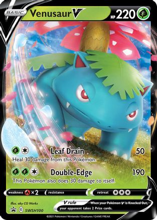 Venusaur V - SWSH100 - Pokemon SWSH Sword & Shield Promo