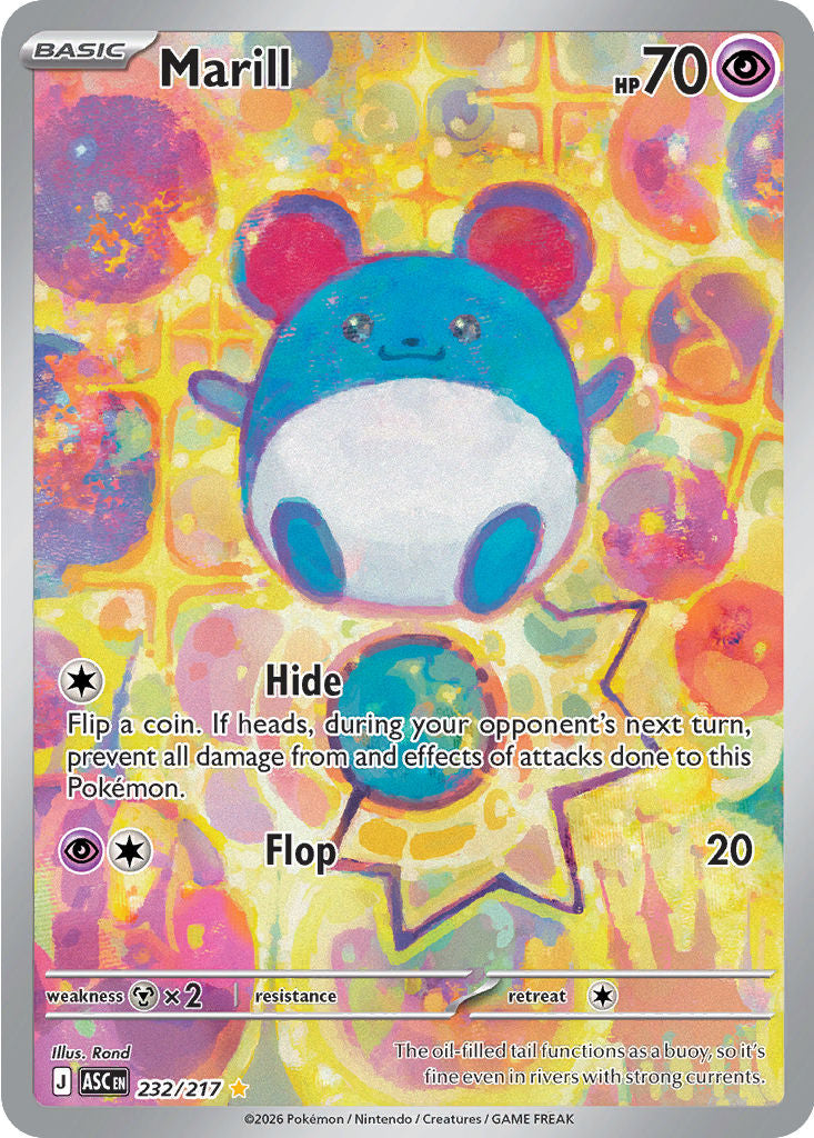 Marill - ( 232/217 ) - Illustration Rare - Pokemon ME Ascended Heroes
