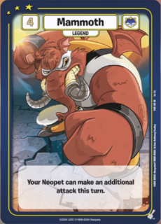 Mammoth - DON-165 - SR - Neopets TCG  Defenders of Neopia 1st Edition