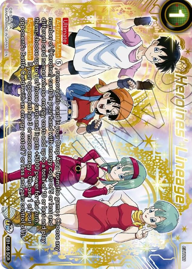 Heroines' Lineage - EB1-68 - SCR - Secret Rare Battle Evolution Booster