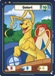 FOIL Gelert - (Yellow) - DON-015 - C - Neopets TCG  Defenders of Neopia 1st Edition