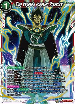 King Vegeta's Imposing Presence - BT13-090 - SR - Supreme Rivalry