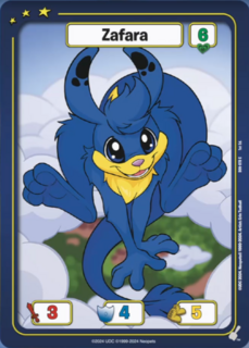 FOIL Zafara (Blue) - DON-078 - C - Neopets TCG  Defenders of Neopia 1st Edition