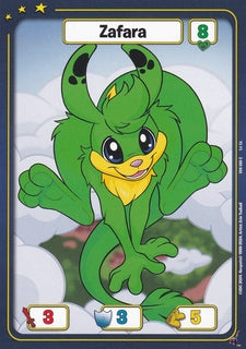 FOIL Zafara (Green) - DON-080 - C - Neopets TCG  Defenders of Neopia 1st Edition