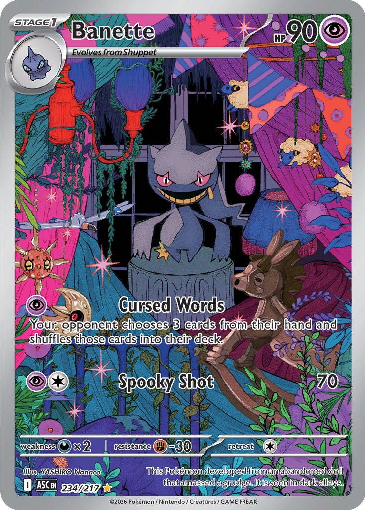 Banette - ( 234/217 ) - Illustration Rare - Pokemon ME Ascended Heroes