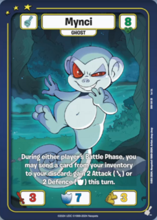 Mynci (Ghost) - DON-104 - SR - Neopets TCG  Defenders of Neopia 1st Edition