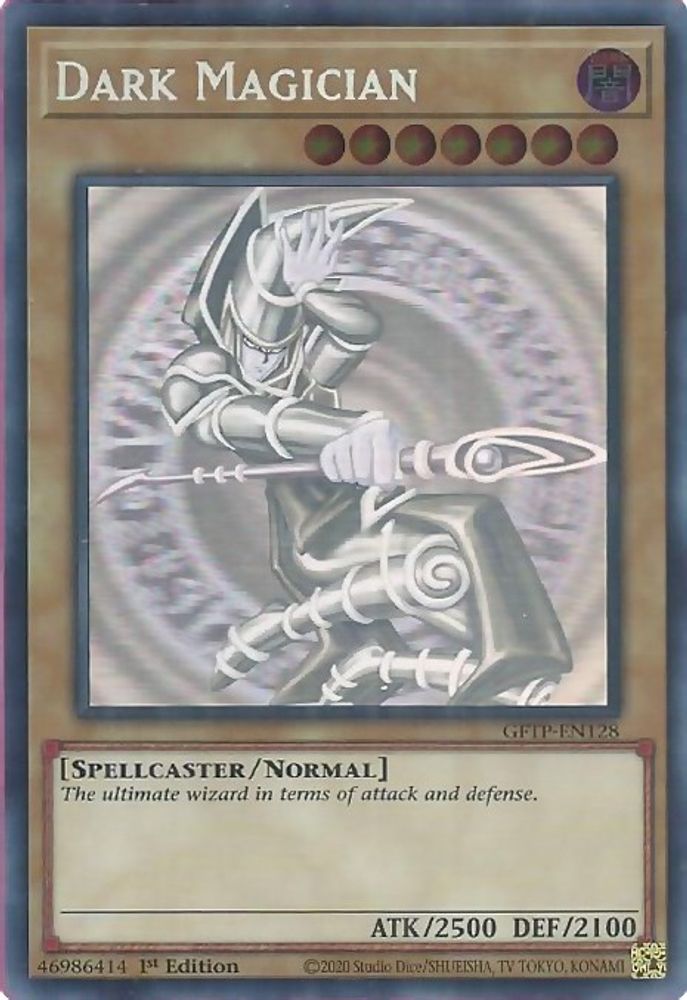 [GHOST RARE] Dark Magician - (GFTP-EN128) - Ghost Rare  1st Edition