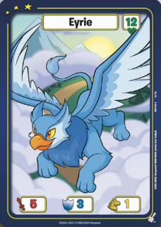 FOIL Eyrie (Blue) - DON-010 - C - Neopets TCG  Defenders of Neopia 1st Edition