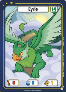 FOIL Eyrie (Green) - DON-012 - C - Neopets TCG  Defenders of Neopia 1st Edition