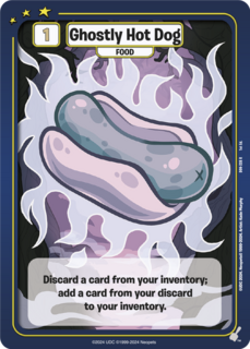 FOIL Ghostly Hot Dog - DON-228 - R - Neopets TCG  Defenders of Neopia 1st Edition