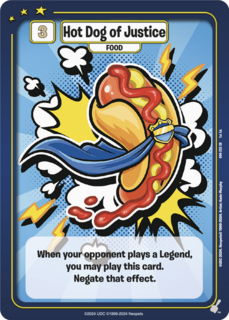 Hot Dog of Justice - DON-233 - SR - Neopets TCG  Defenders of Neopia 1st Edition