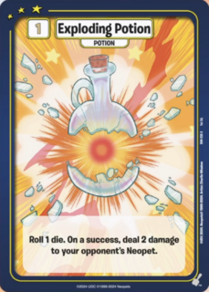 FOIL Exploding Potion - DON-235 - C - Neopets TCG  Defenders of Neopia 1st Edition