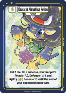 Kauvara's Marvellous Potion - DON-244 - SR - Neopets TCG  Defenders of Neopia 1st Edition
