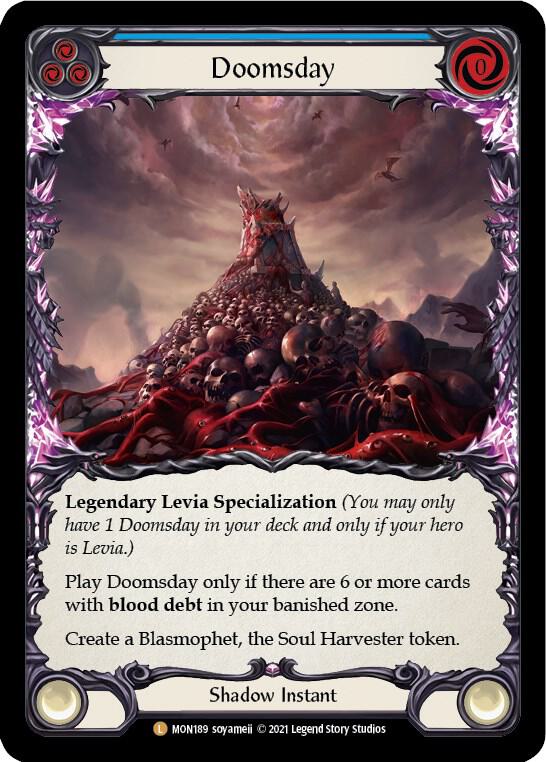 COLD FOIL Doomsday - MON189 - Legendary Monarch 1st Edition