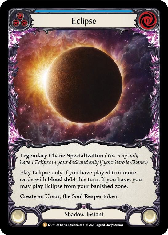 COLD FOIL Eclipse - MON190 - Legendary Monarch 1st Edition