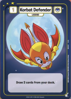 FOIL Korbat Defender - DON-154 - C - Neopets TCG  Defenders of Neopia 1st Edition