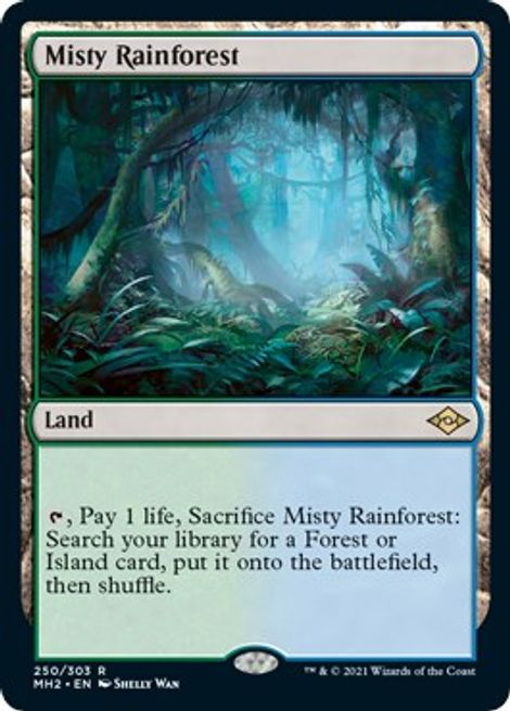 Misty Rainforest 250/303 - Rare Mh2 Modern Horizons 2
